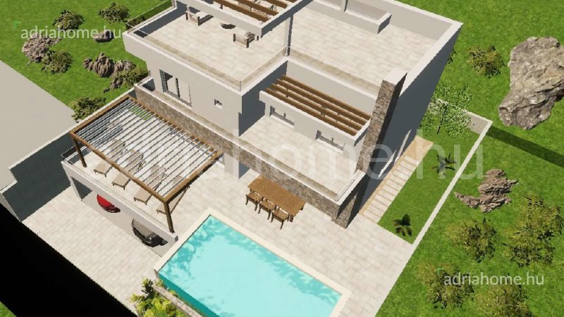 Marina – Trogir: Luksuzna villa u projektu 300 m od mora 
