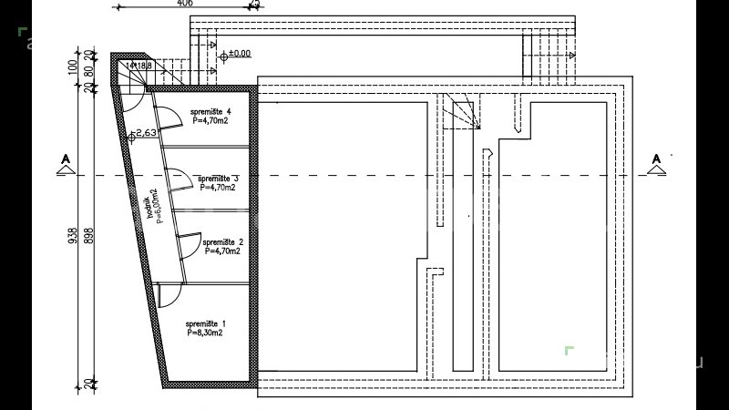 NOVALJA – Háromszobás, 77 m2-es, új építésű penthouse lakás a belvárosban