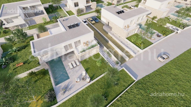 Rogoznica - Luxus családi házak medencével és nagy kerttel építés alatt
