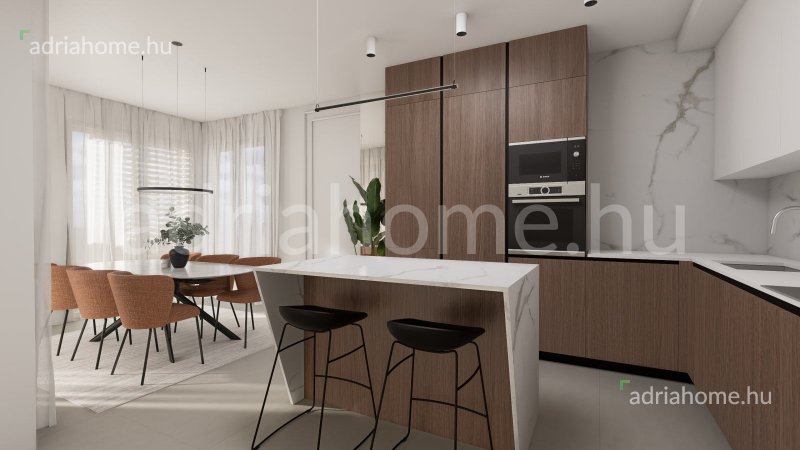 PRIMOŠTEN - EXKLUZÍV PENTHOUSE TETŐTERASSZAL ÉS JAKUZZIVAL  